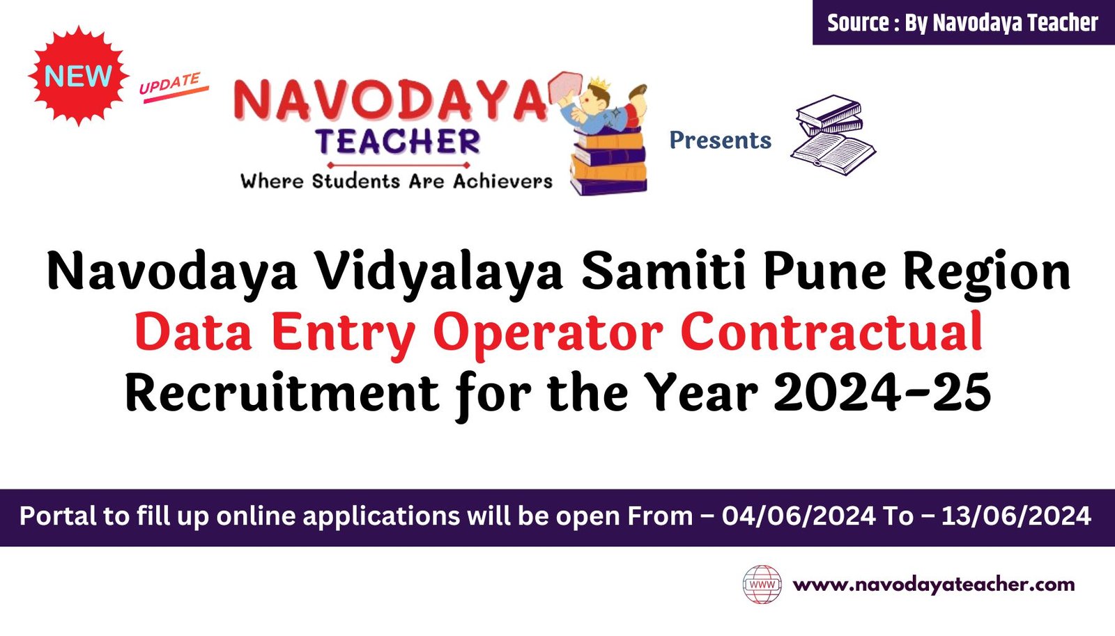 Navodaya Data Entry Operator Job Recruitment 2024-25