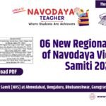 06 New Regional Offices of Navodaya Vidyalaya Samiti 2024