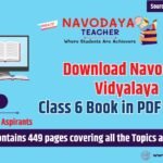 Download Navodaya Entrance Exam Class 6 Book in PDF 2024