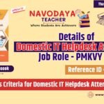 Details of Domestic IT Helpdesk Attendant Job Role - PMKVY 4.0 (2024)