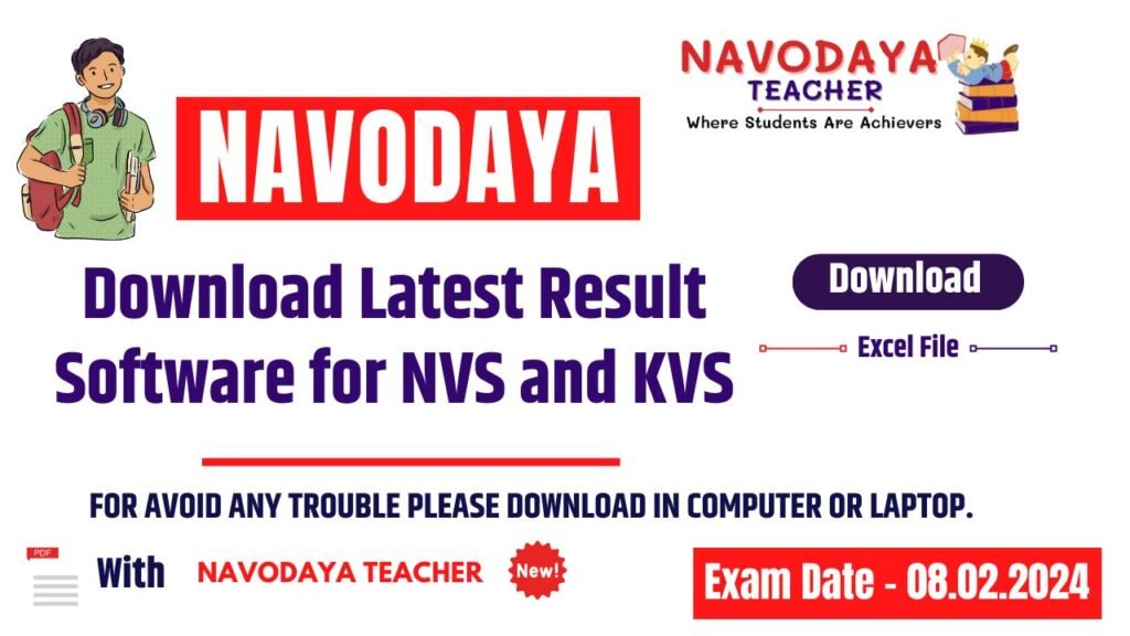 Download Latest Result Software for NVS and KVS 2024-25