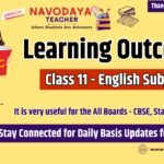 Learning Outcomes for Class 11 English Subject in PDF