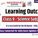 Learning Outcomes for Class 9 Science Subject in PDF