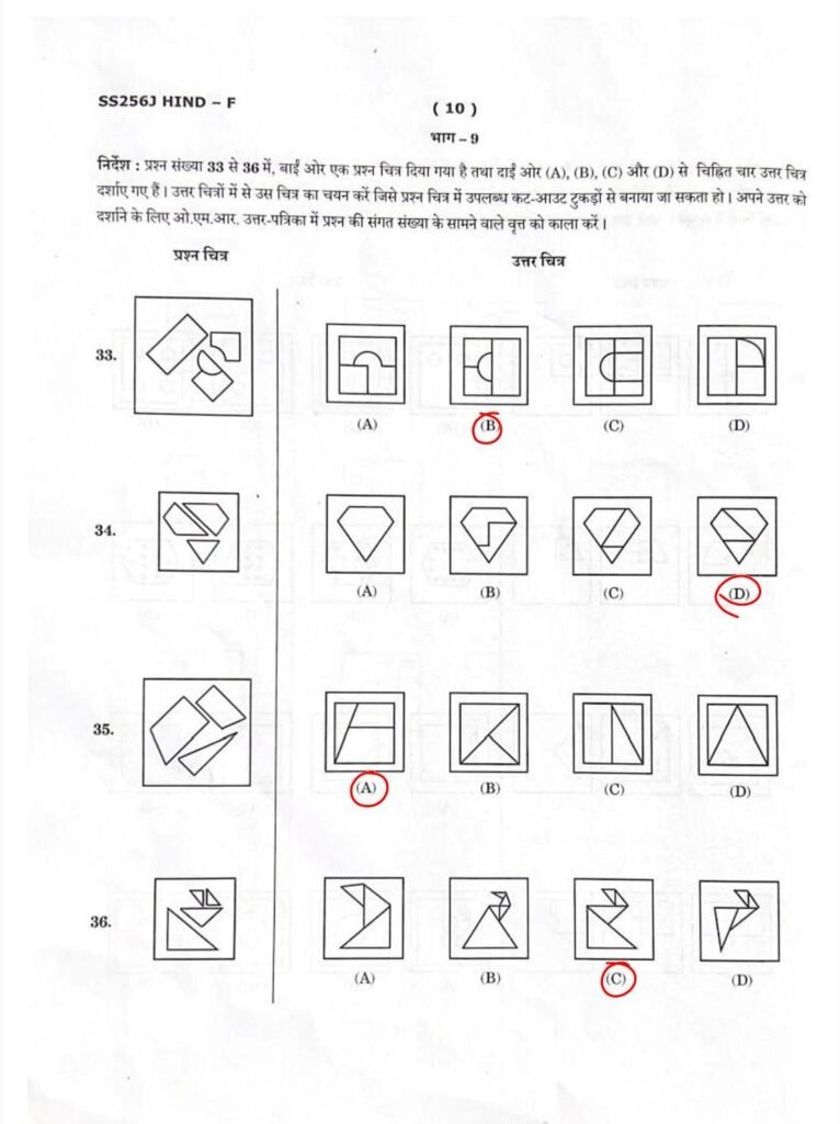 Navodaya Class 6 Hindi Paper with Solution on 18.01.2025 Page 10