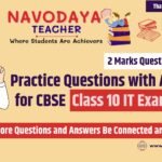 2 Marks Sample Questions for CBSE Class 10 IT Exam 2025