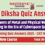 Answers of Metal and Physical Well-being in the Era of Cyberspace Diksha Quiz