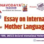 Essay on international mother language day - 21 February 2025