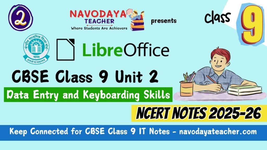 CBSE Class 9 IT Unit 2 NCERT Solutions Notes 2025-26