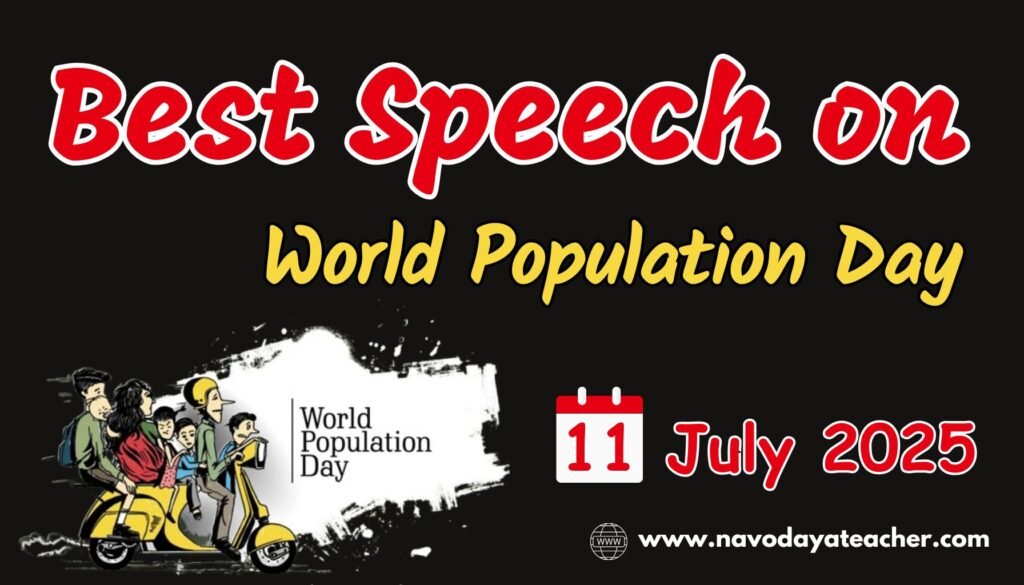 Best Speech for World Population Day - 11 July 2025