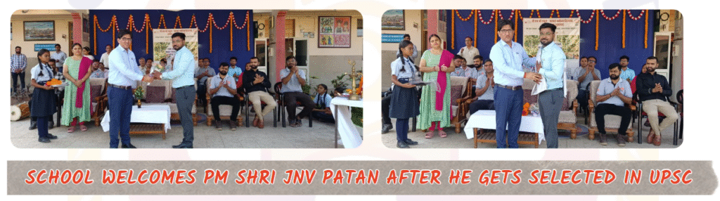 Welcome by Jawahar Navodaya Vidyalaya Sh. Ankit Kumar Vaniya