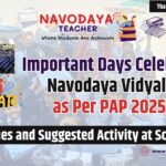 Important Days Celebrate in Navodaya Vidyalaya as Per PAP 2025-26