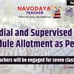Remedial and Supervised Study Schedule Allotment as Per PAP
