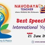 Speech on International Yoga Day for students - 2025