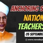 Anchoring Script for National Teachers Day - 05 Sept 2025