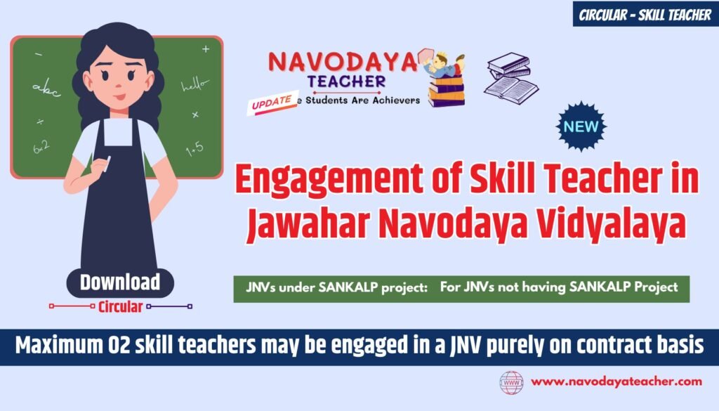 Engagement of Skill Teacher in Jawahar Navodaya Vidyalaya