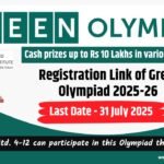 Registration Link of Green Olympiad 2025-26