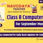 Navodaya Class 8 Computer Notes – September Month