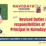 Revised Duties & responsibilities of Vice Principal in Navodaya 2025