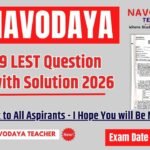 Download Navodaya Class 9 Answer key of 07 February 2026