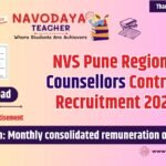 NVS Pune Region Counselor Contractual Recruitment 2026-27