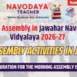 School Assembly in Jawahar Navodaya Vidyalaya 2026-27