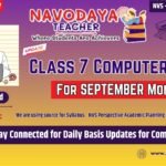 Navodaya Class 7 Computer Subject September Month Notes 2026