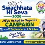 Swachhata Hi Seva (SHS) 2026 JNVs Asked to Organize